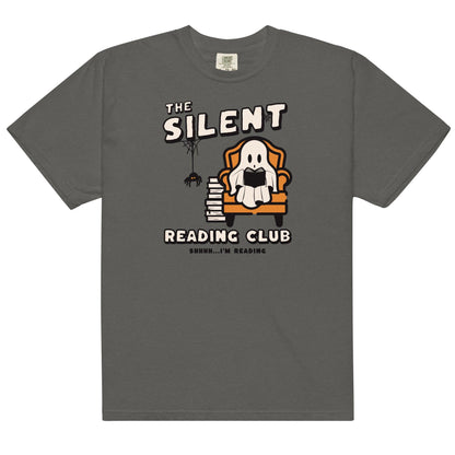 The Silent Reading Club Tee Shirt - The Bean Workshop - book lover, bookish, box tee, halloween