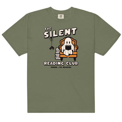 The Silent Reading Club Tee Shirt - The Bean Workshop - book lover, bookish, box tee, halloween