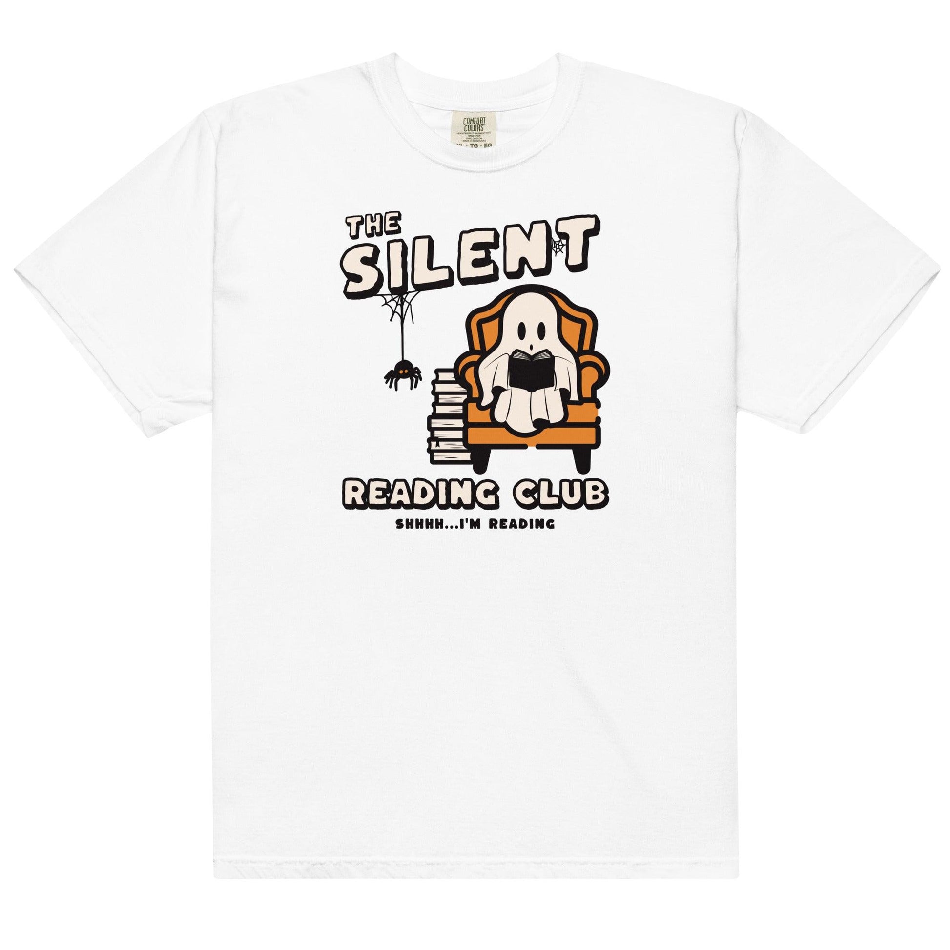 The Silent Reading Club Tee Shirt - The Bean Workshop - book lover, bookish, box tee, halloween