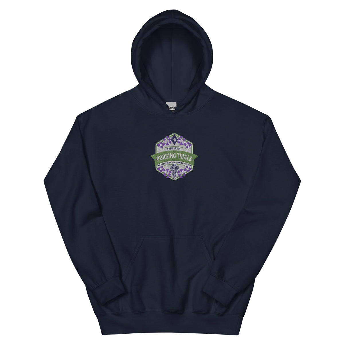 The Sixth Purging Trials Embroidered Hoodie - The Bean Workshop - embroidered, hoodie, kai azer, lauren roberts, paedyn gray, powerless