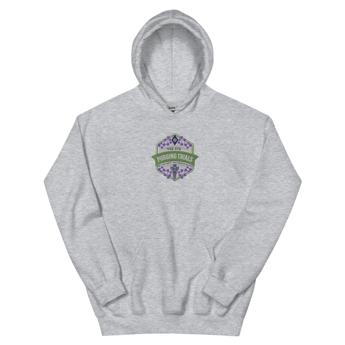 The Sixth Purging Trials Embroidered Hoodie - The Bean Workshop - embroidered, hoodie, kai azer, lauren roberts, paedyn gray, powerless