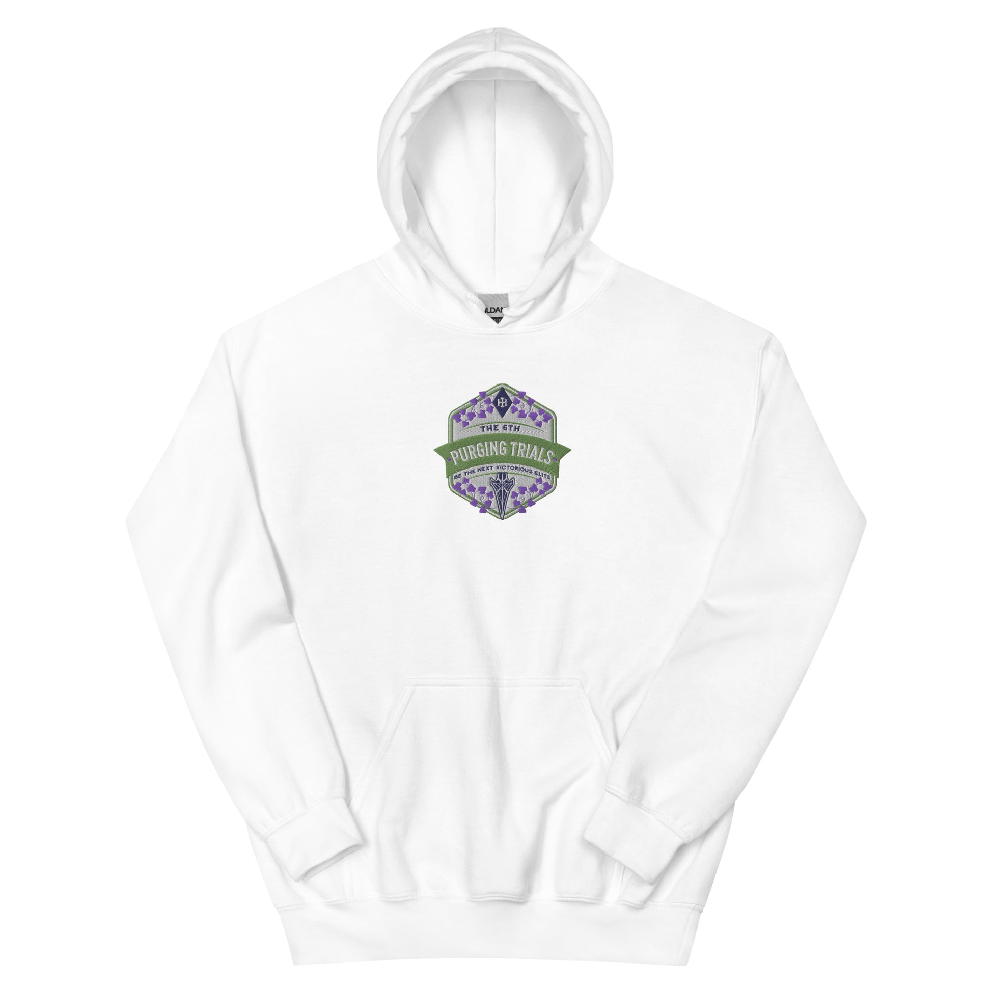 The Sixth Purging Trials Embroidered Hoodie - The Bean Workshop - embroidered, hoodie, kai azer, lauren roberts, paedyn gray, powerless