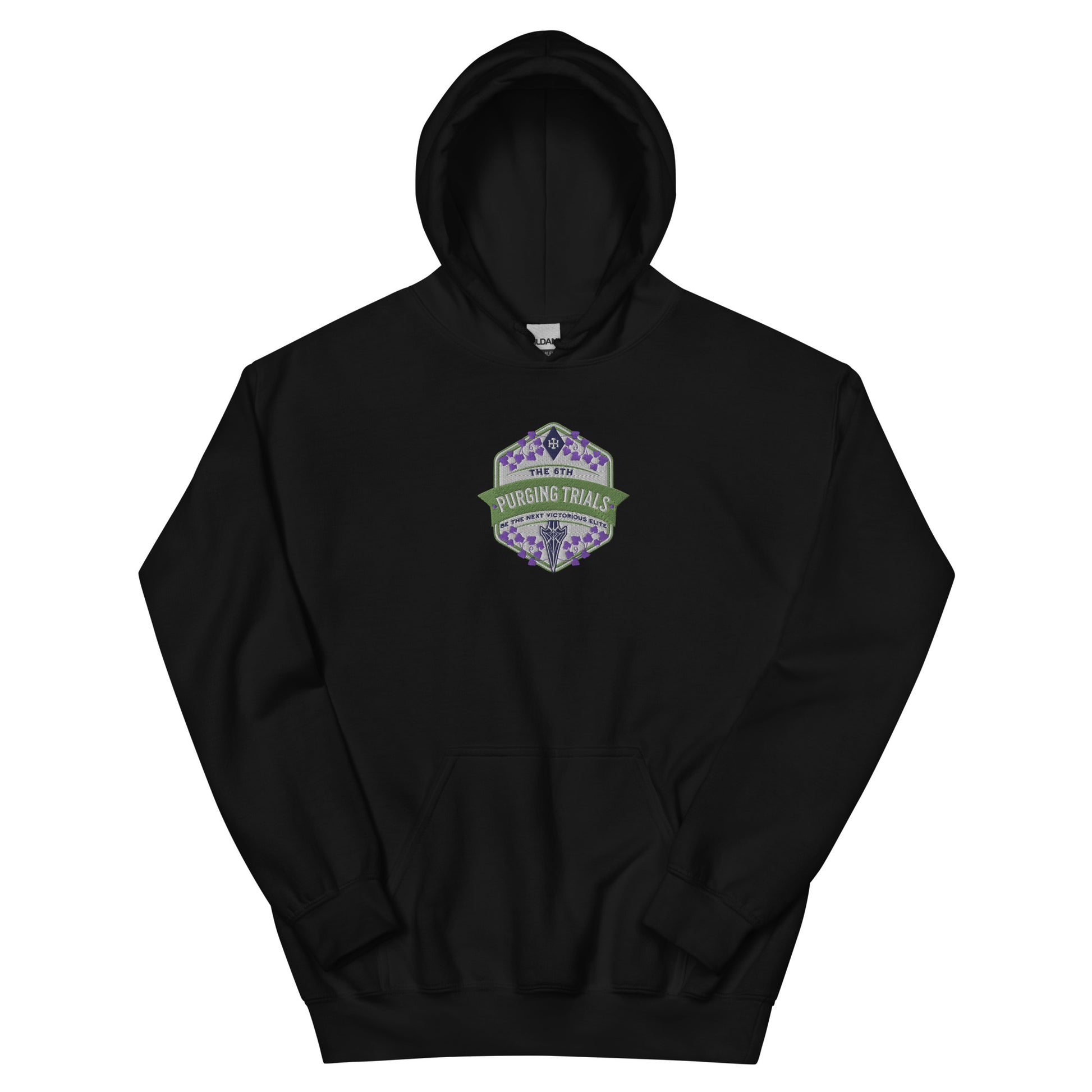 The Sixth Purging Trials Embroidered Hoodie - The Bean Workshop - embroidered, hoodie, kai azer, lauren roberts, paedyn gray, powerless