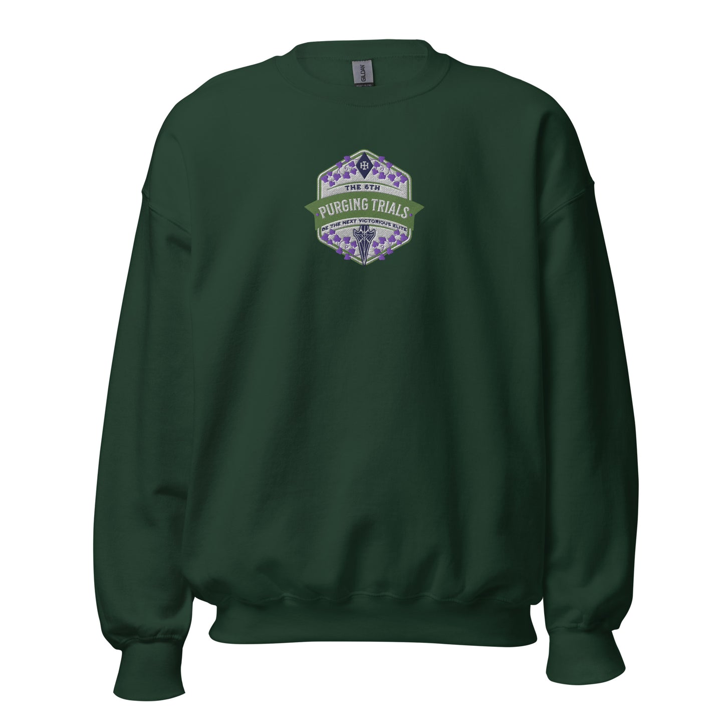 The Sixth Purging Trials Embroidered Sweatshirt - The Bean Workshop - embroidered, kai azer, lauren roberts, paedyn gray, powerless, pullover, sweater, sweatshirt