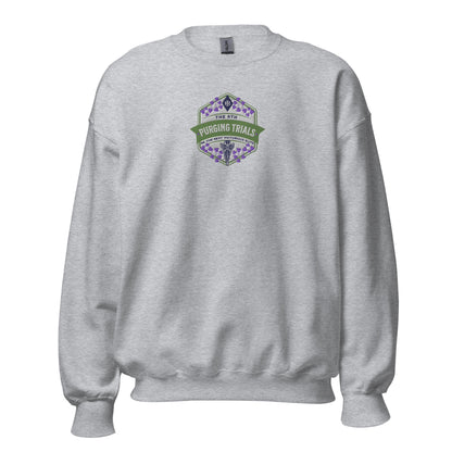 The Sixth Purging Trials Embroidered Sweatshirt - The Bean Workshop - embroidered, kai azer, lauren roberts, paedyn gray, powerless, pullover, sweater, sweatshirt
