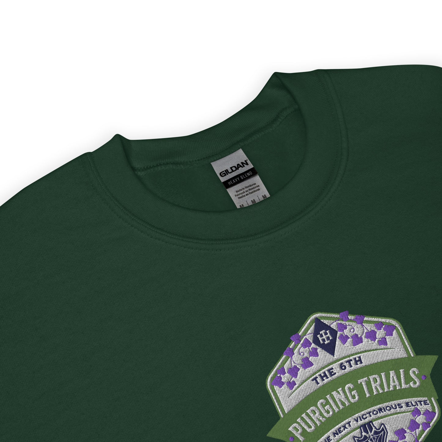 The Sixth Purging Trials Embroidered Sweatshirt - The Bean Workshop - embroidered, kai azer, lauren roberts, paedyn gray, powerless, pullover, sweater, sweatshirt