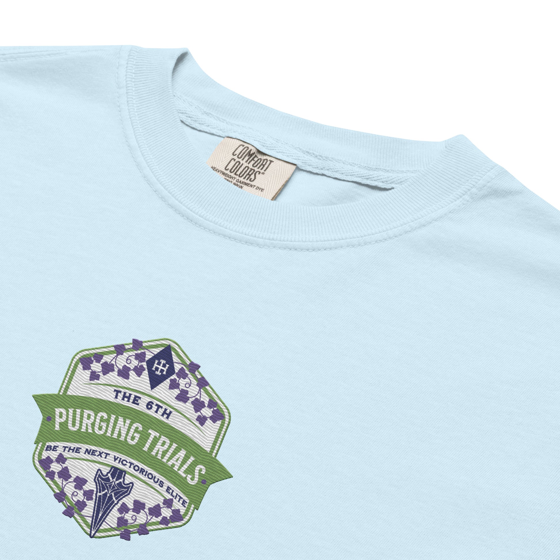 The Sixth Purging Trials Embroidered Tee Shirt - The Bean Workshop - box tee, embroidered, kai azer, lauren roberts, paedyn gray, powerless