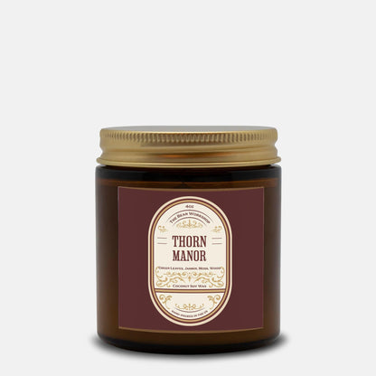 Thorn Manor Candle - The Bean Workshop - candle, margaret rogerson, sorcery of thorns