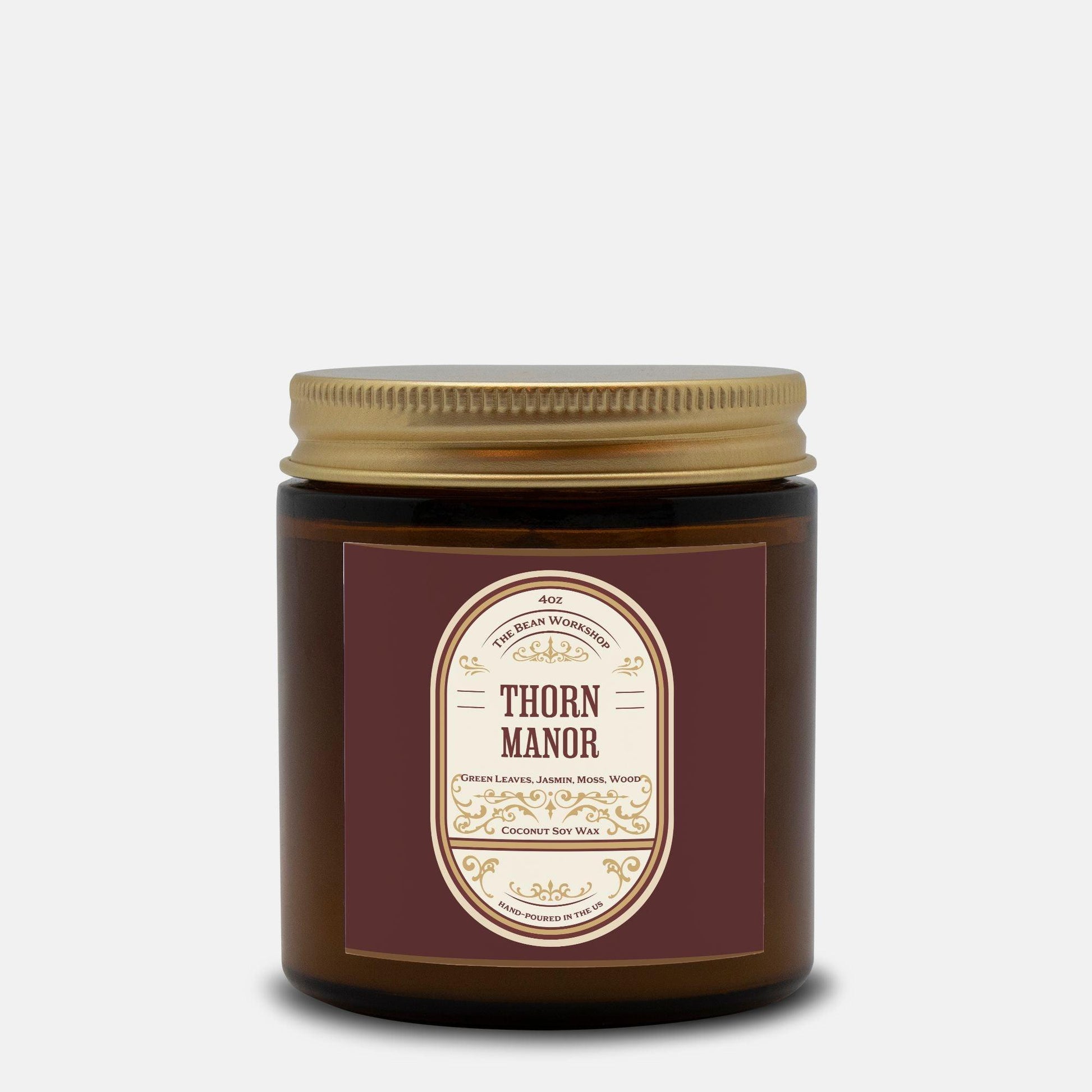 Thorn Manor Candle - The Bean Workshop - candle, margaret rogerson, sorcery of thorns