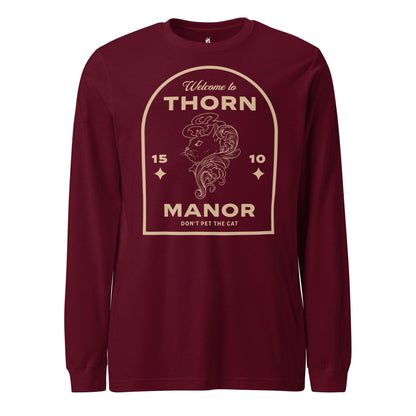 Thorn Manor Long Sleeve Tee Shirt - The Bean Workshop - long sleeve tee, margaret rogerson, sorcery of thorns