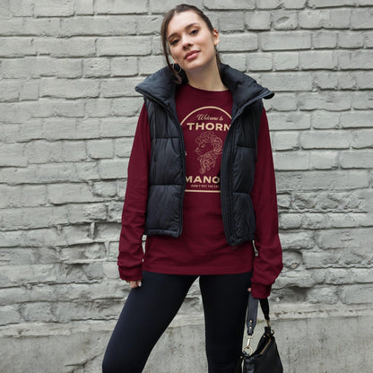 Thorn Manor Long Sleeve Tee Shirt - The Bean Workshop - long sleeve tee, margaret rogerson, sorcery of thorns