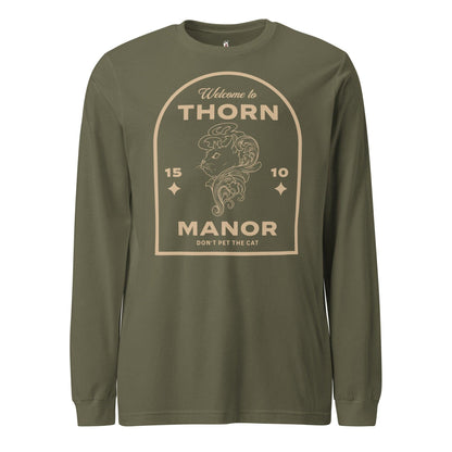 Thorn Manor Long Sleeve Tee Shirt - The Bean Workshop - long sleeve tee, margaret rogerson, sorcery of thorns