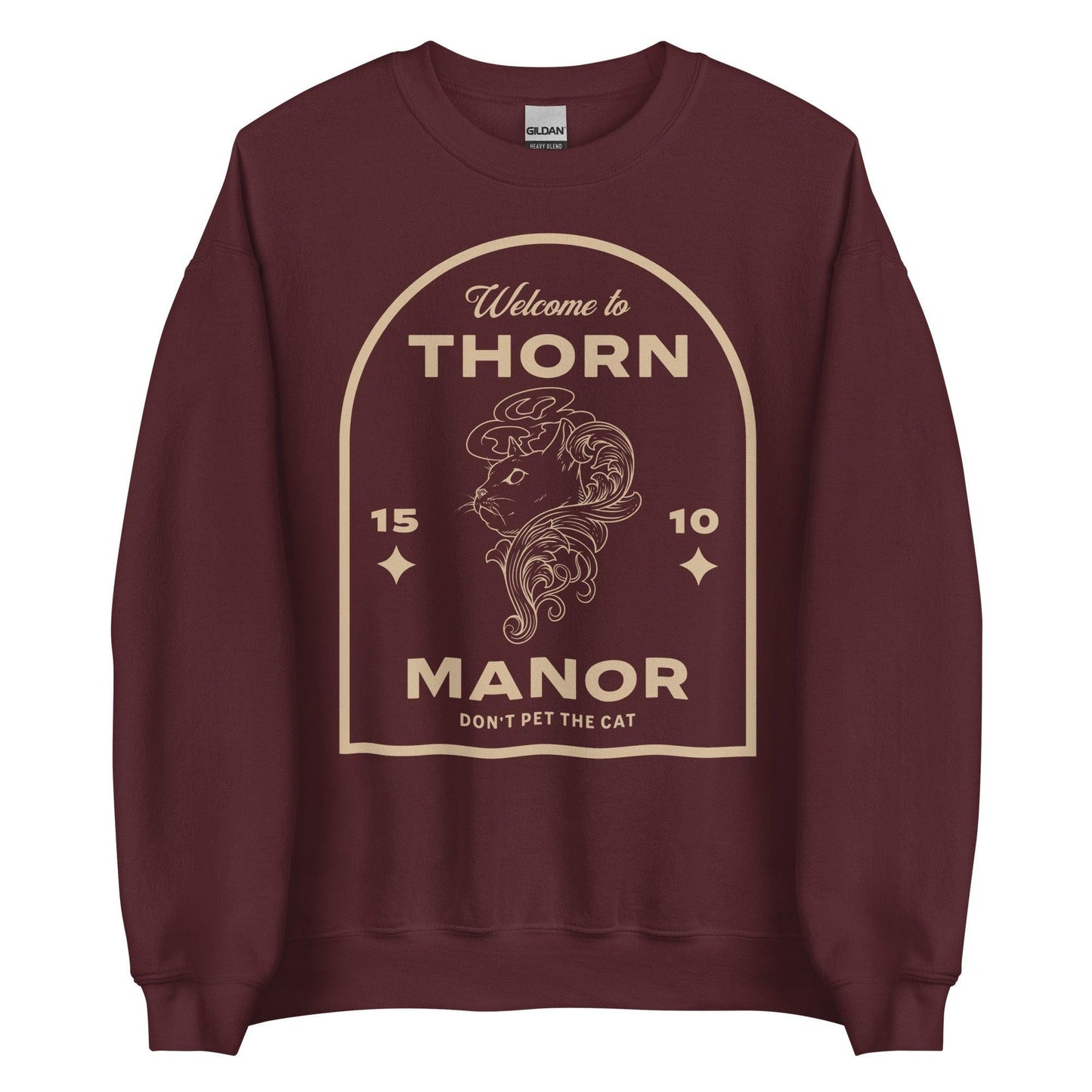 Thorn Manor Sweatshirt - The Bean Workshop - margaret rogerson, sorcery of thorns, sweatshirt