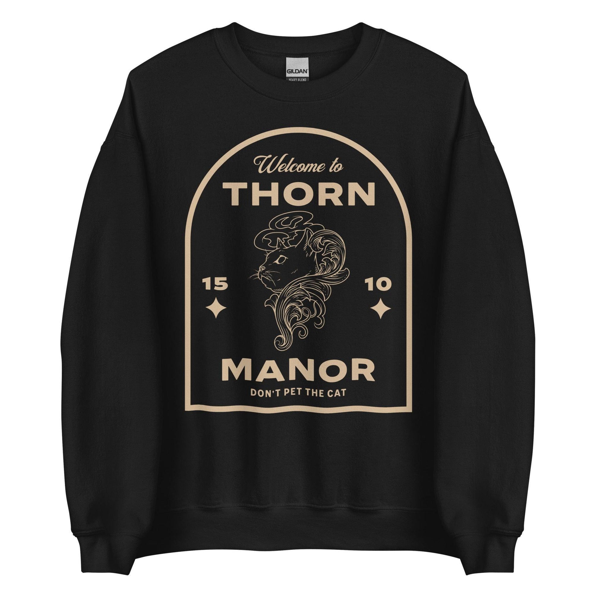 Thorn Manor Sweatshirt - The Bean Workshop - margaret rogerson, sorcery of thorns, sweatshirt