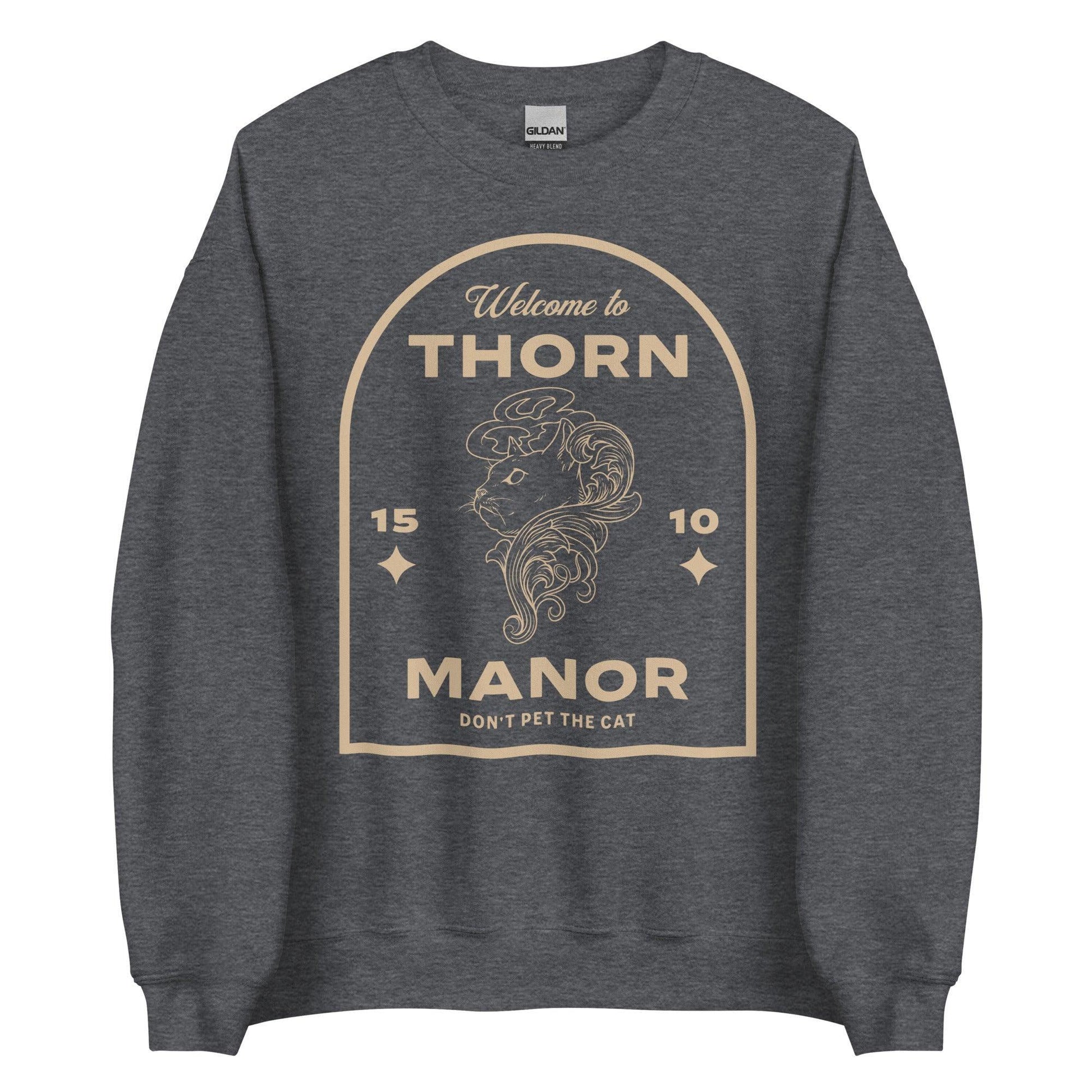 Thorn Manor Sweatshirt - The Bean Workshop - margaret rogerson, sorcery of thorns, sweatshirt