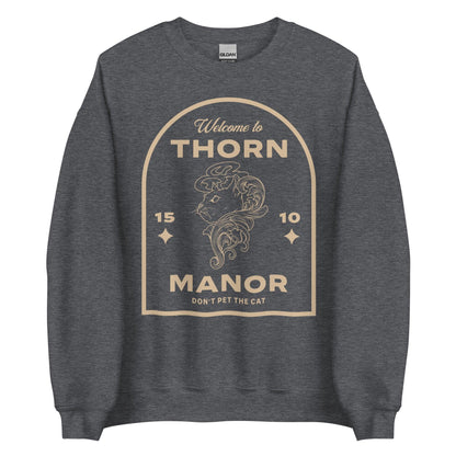 Thorn Manor Sweatshirt - The Bean Workshop - margaret rogerson, sorcery of thorns, sweatshirt