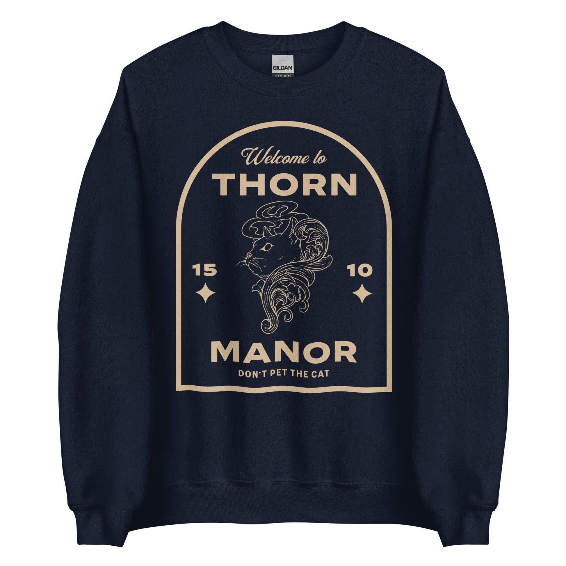 Thorn Manor Sweatshirt - The Bean Workshop - margaret rogerson, sorcery of thorns, sweatshirt