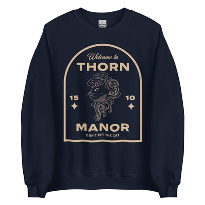 Thorn Manor Sweatshirt - The Bean Workshop - margaret rogerson, sorcery of thorns, sweatshirt