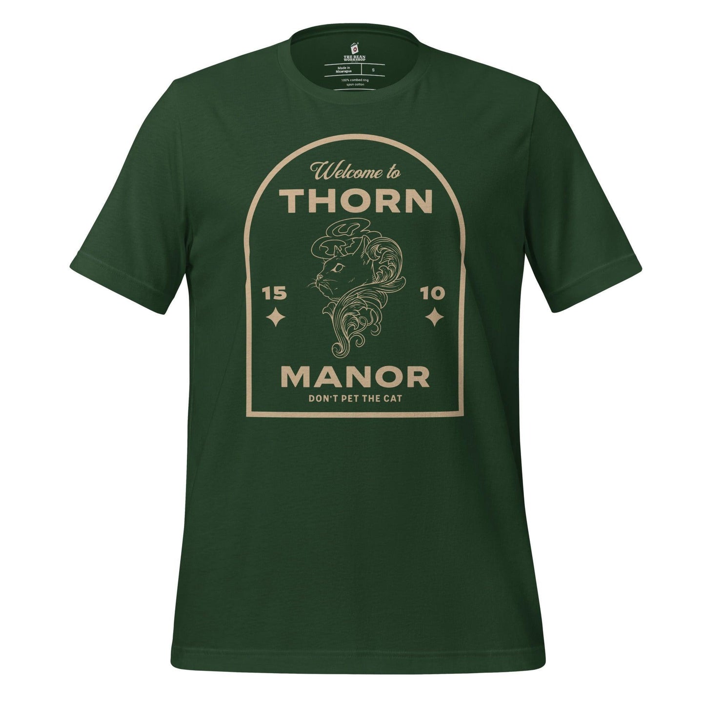 Thorn Manor T-shirt - The Bean Workshop - margaret rogerson, sorcery of thorns, t-shirt