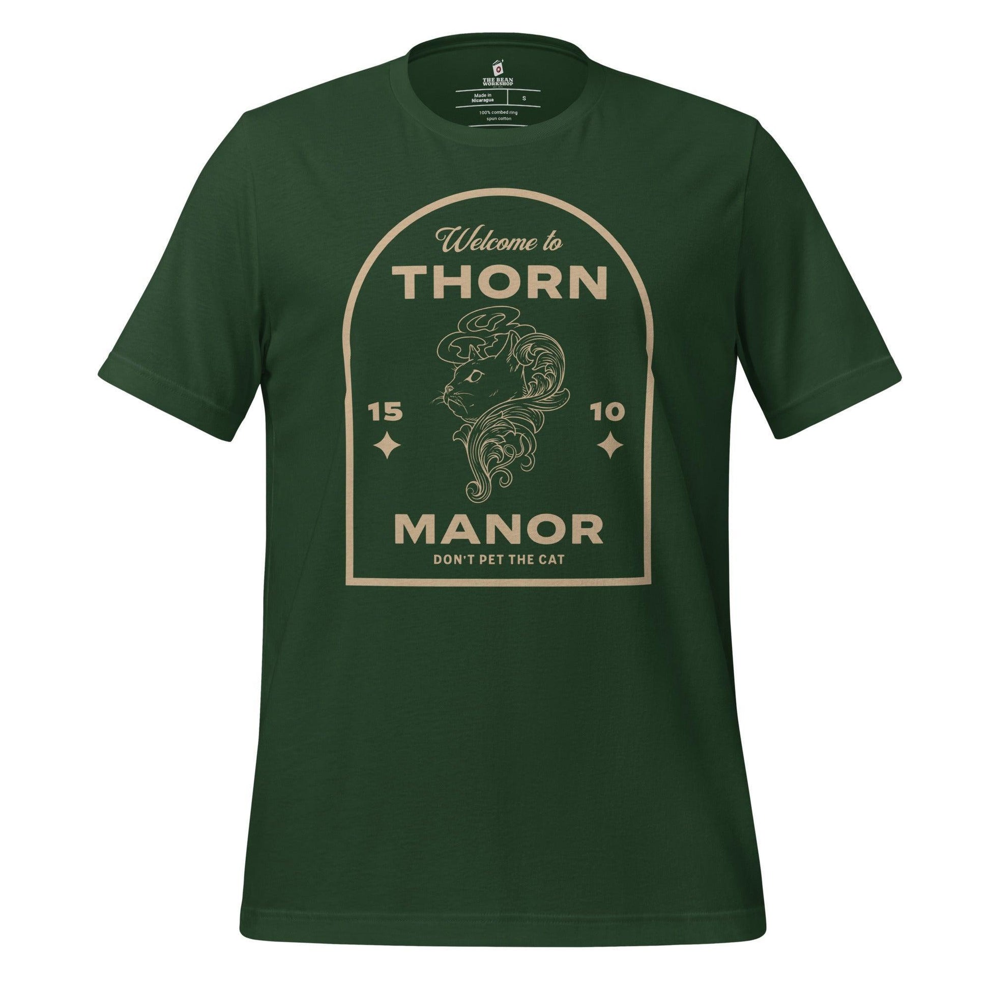 Thorn Manor T-shirt - The Bean Workshop - margaret rogerson, sorcery of thorns, t-shirt
