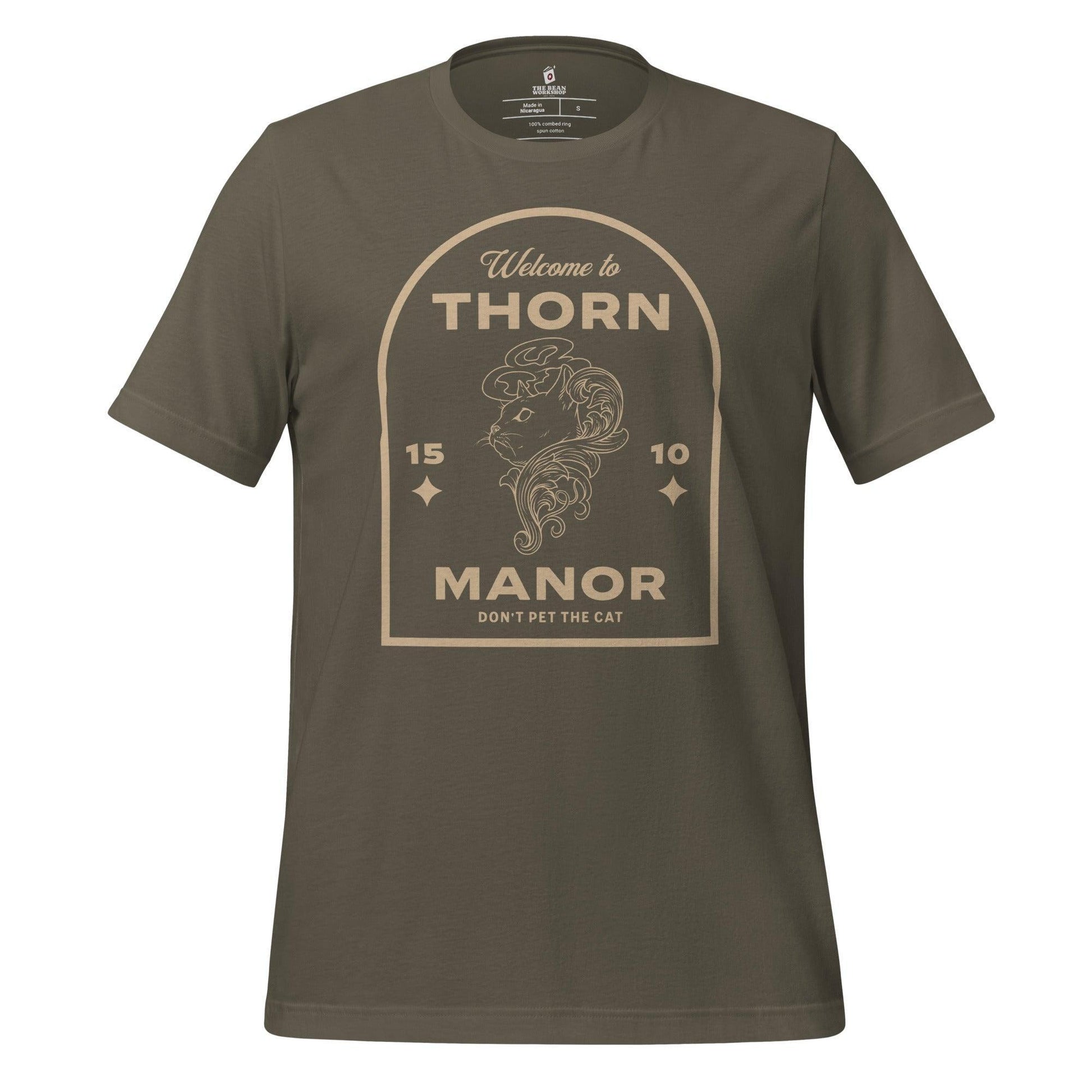 Thorn Manor T-shirt - The Bean Workshop - margaret rogerson, sorcery of thorns, t-shirt