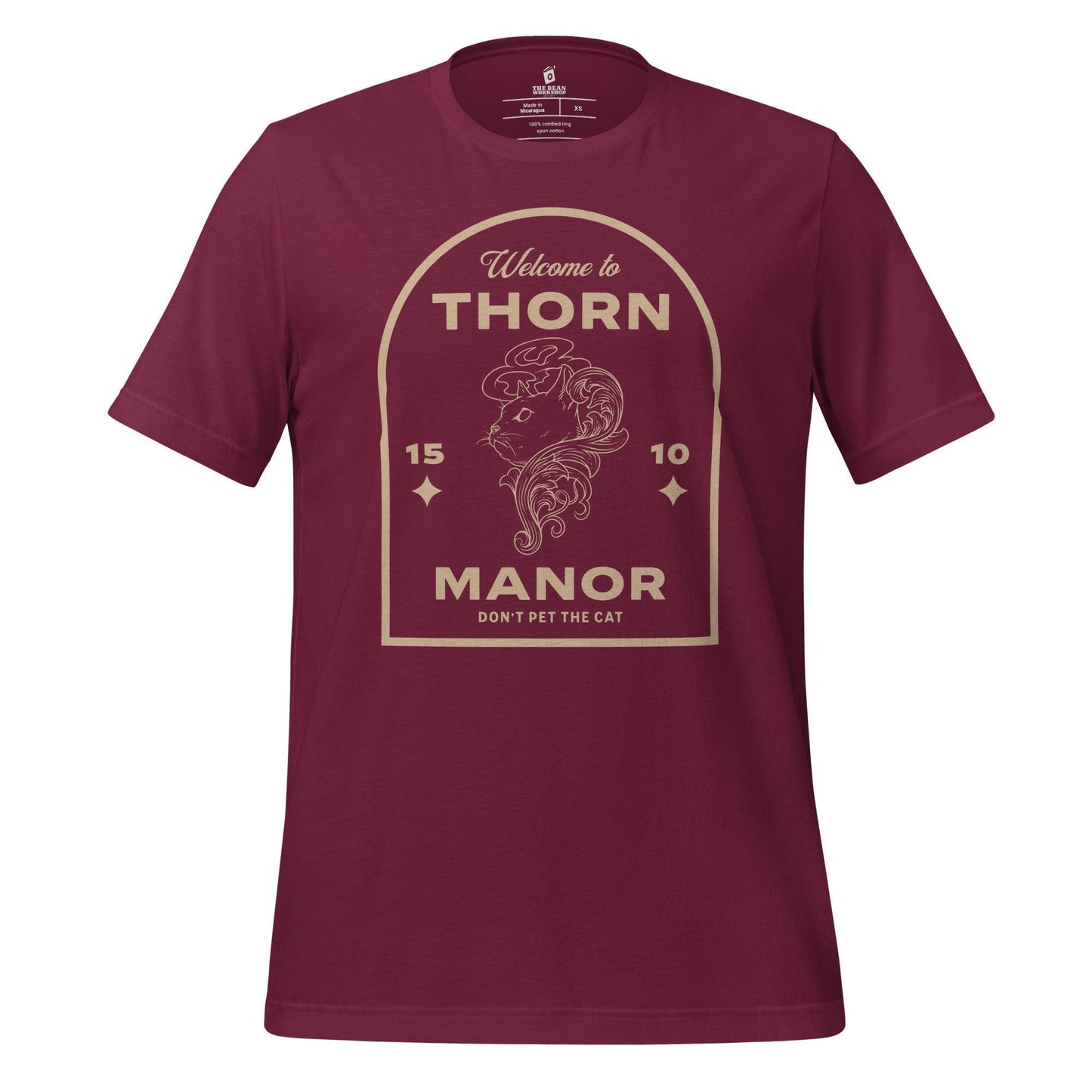 Thorn Manor T-shirt - The Bean Workshop - margaret rogerson, sorcery of thorns, t-shirt