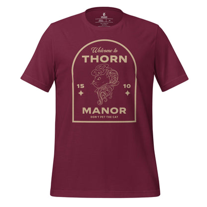 Thorn Manor T-shirt - The Bean Workshop - margaret rogerson, sorcery of thorns, t-shirt