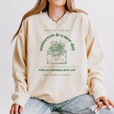 Tomorrow Is a New Day Fleece Crewneck  Sweatshirt