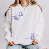 True Friends Are Always Together in Spirit Fleece Crewneck Sweatshirt