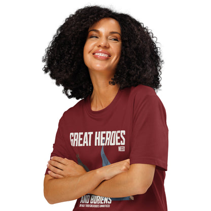 Great Heroes Need Great Sorrows and Burdens Schmendrick & Molly Grue Organic Ribbed Neck T-shirt