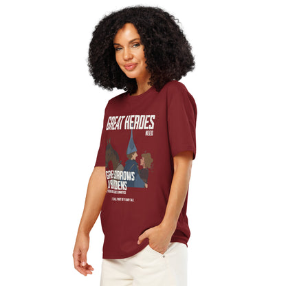 Great Heroes Need Great Sorrows and Burdens Schmendrick & Molly Grue Organic Ribbed Neck T-shirt