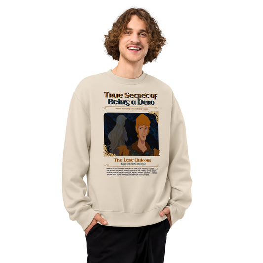 True Secret of Being a Hero Prince Lir & Lady Amalthea Oversized Heavyweight Sweatshirt