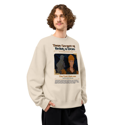 True Secret of Being a Hero Prince Lir & Lady Amalthea Oversized Heavyweight Sweatshirt