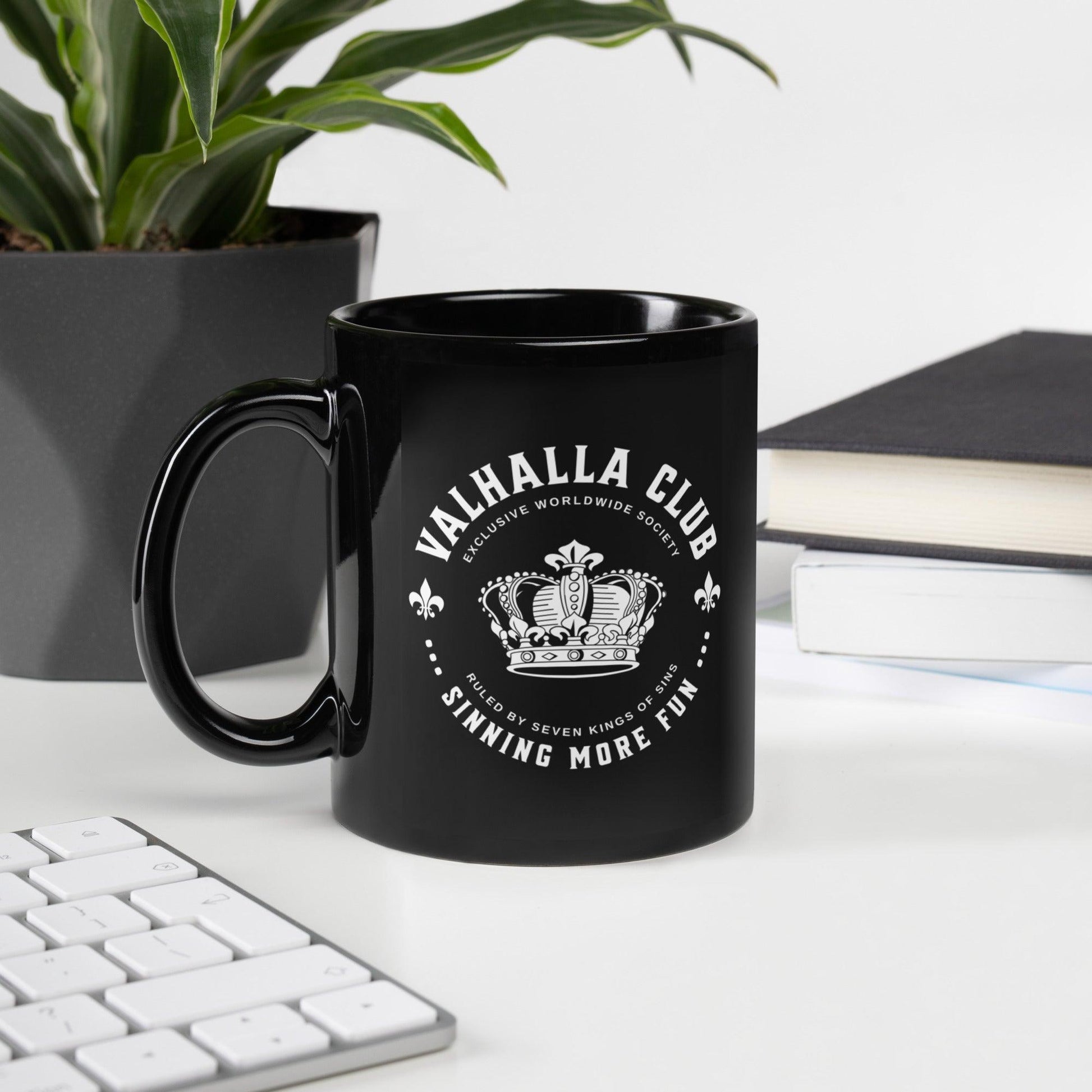 Valhalla Club Coffee Mug - The Bean Workshop - ana huang, black mug, coffee mug, cup, kings of sin, mug
