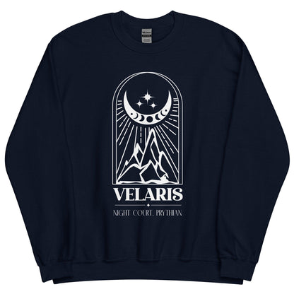 Velaris Night Court Sweatshirt - The Bean Workshop - a court of thorns and roses, acotar, feyre archeron, rhysand, sarah j. maas, sweatshirt