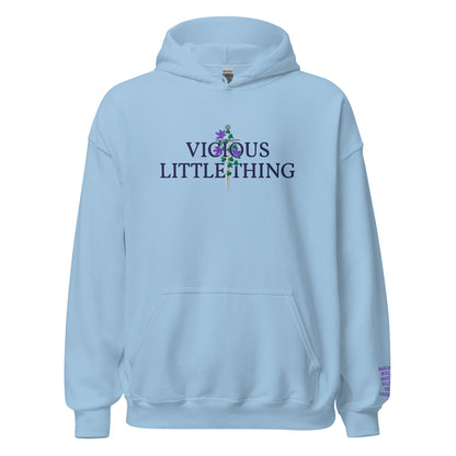 Vicious Little Thing Paedyn Gray Embroidered Hooded Sweatshirt - The Bean Workshop - embroidered, hoodie, kai azer, lauren roberts, paedyn gray, powerless
