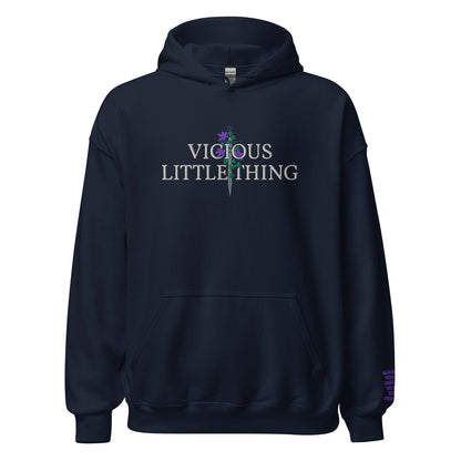 Vicious Little Thing Paedyn Gray Embroidered Hoodie - The Bean Workshop - embroidered, hoodie, kai azer, lauren roberts, paedyn gray, powerless