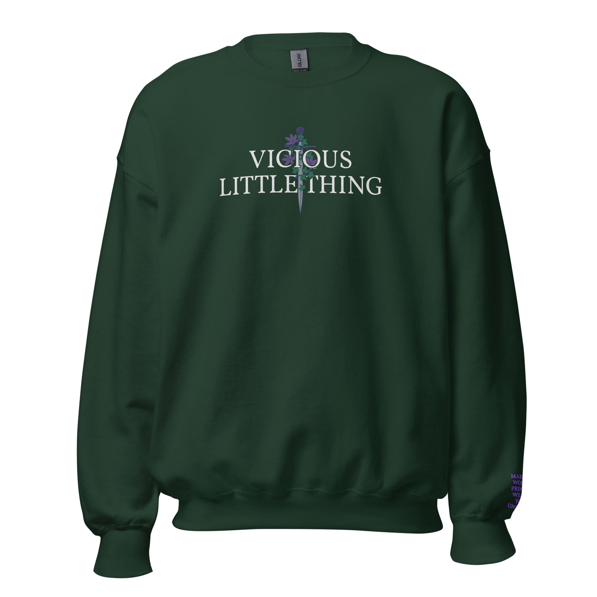 Vicious Little Thing Paedyn Gray Embroidered Sweater - The Bean Workshop - embroidered, kai azer, lauren roberts, paedyn gray, powerless, pullover, sweater, sweatshirt
