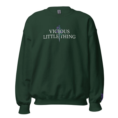 Vicious Little Thing Paedyn Gray Embroidered Sweater - The Bean Workshop - embroidered, kai azer, lauren roberts, paedyn gray, powerless, pullover, sweater, sweatshirt