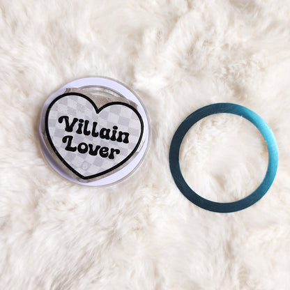 Villain Lover Glitter Magnetic Kindle Grip or Phone Holder - The Bean Workshop - Bookish Accessories, kindle grip, reading accessories