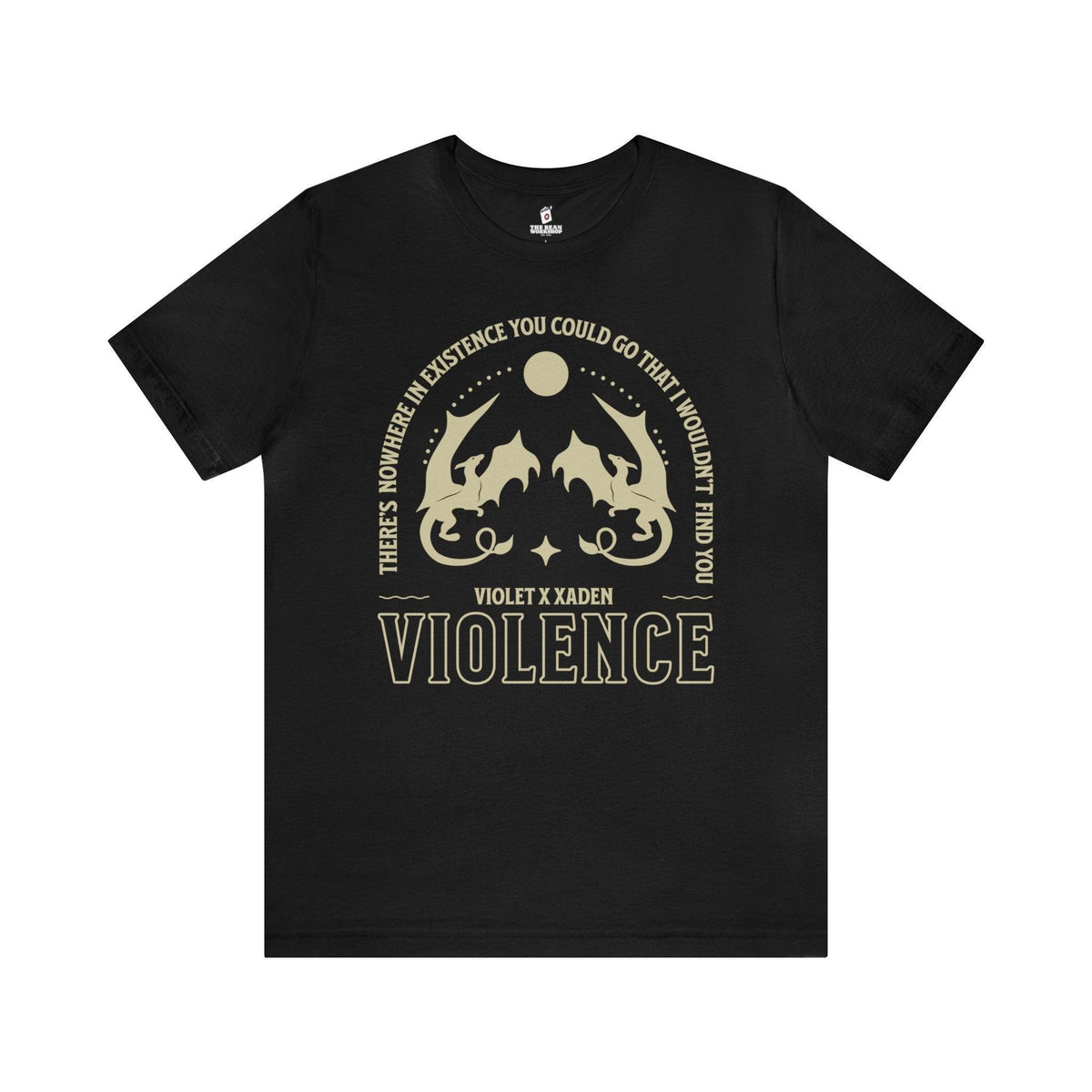 Violence Violet and Xaden T-shirt - The Bean Workshop - fourth wing, rebecca yarros, T-shirts, violet sorrengail, xaden riorson