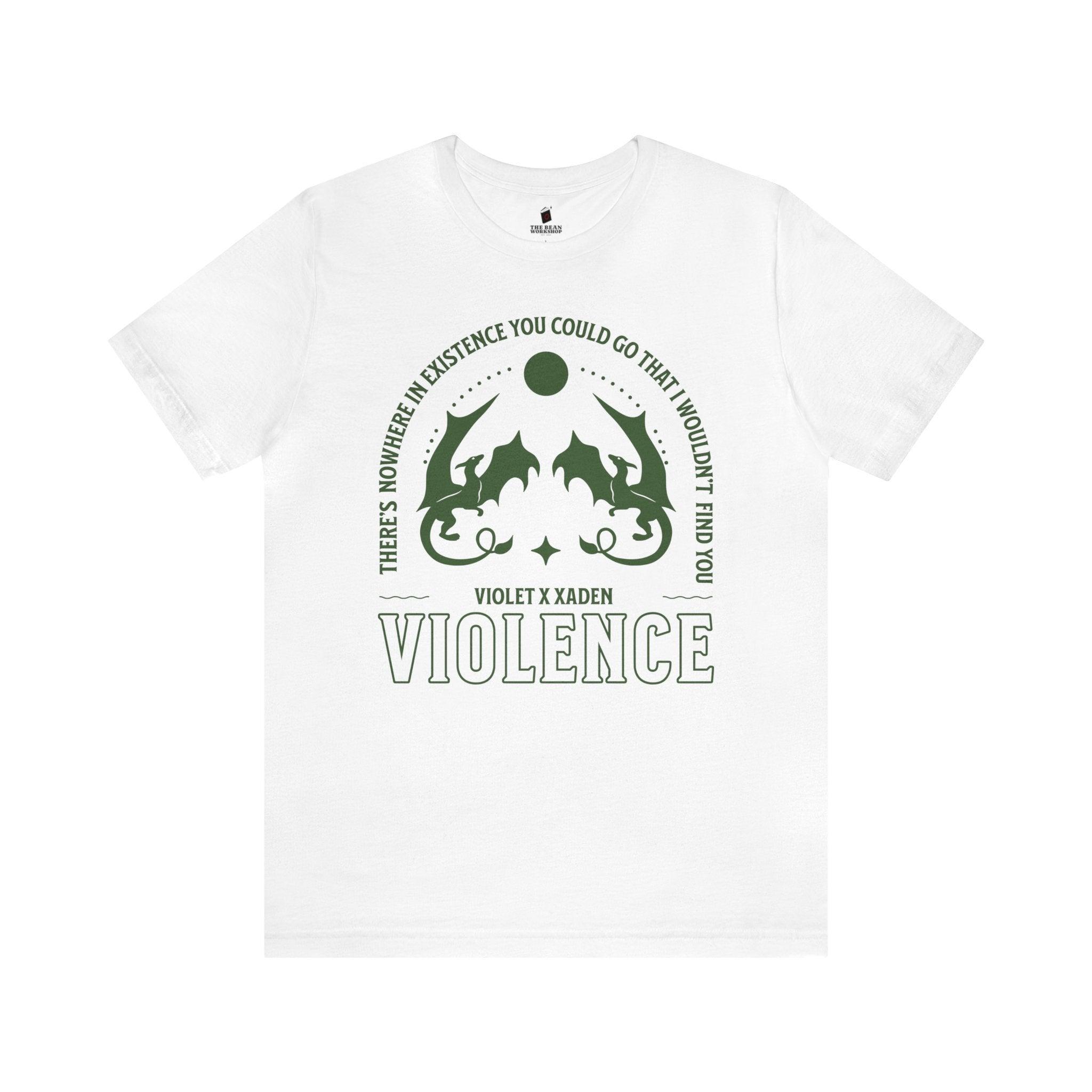 トップス GOSTAR DE FUGA DRENCHED IN SORROW Tshirt Violence Violet and Xaden T-shirt Officially Licensed Fourth Wing