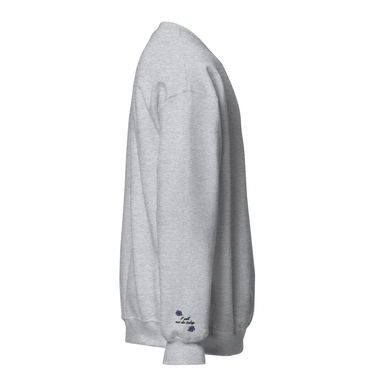 Violent Little Thing Embroidered Sweater - The Bean Workshop - embroidered, fourth wing, rebecca yarros, sweatshirt, violet sorrengail