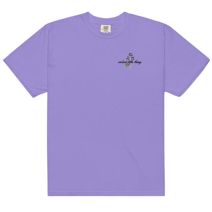 Violent Little Thing Embroidered T-shirt - The Bean Workshop - box tee, embroidered, fourth wing, rebecca yarros, violet sorrengail