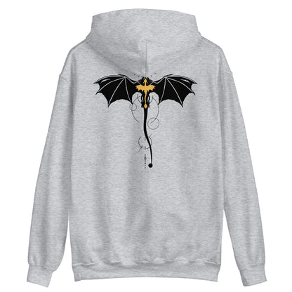 Violet Sorrengail Dragon Relic Hoodie - The Bean Workshop - fourth wing, hoodie, rebecca yarros, violet sorrengail