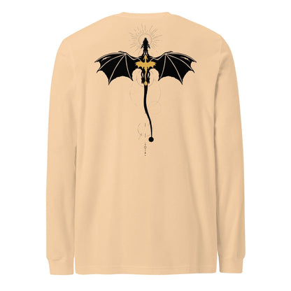Violet Sorrengail Dragon Relic Long Sleeve T-shirt - The Bean Workshop - fourth wing, long sleeve, rebecca yarros, violet sorrengail