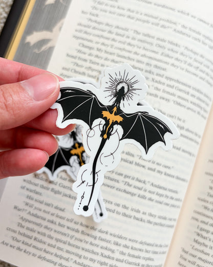 Violet Sorrengail Dragon Relic Sticker - The Bean Workshop - Basgiath War College, Bookish Gift, bookish sticker, dain aetos, die cut sticker, dragon relic, Empyrean series, fourth wing, Fourth Wing Merch, Fourth Wing Sticker, IMOGEN CARDULO, Liam Mairi, rebecca yarros, Rebecca Yarros Sticker, rhiannon Matthias, ridoc gamlyn, sticker, vinyl sticker, violet sorrengail, Violet Sorrengail sticker, xaden riorson