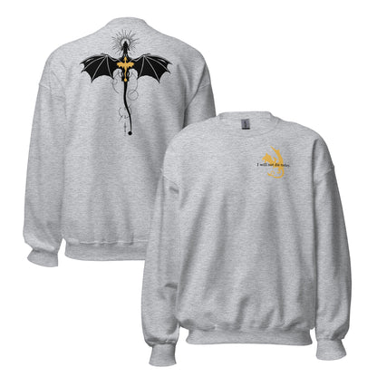 Violet Sorrengail Dragon Relic Sweatshirt - The Bean Workshop - fourth wing, rebecca yarros, sweatshirt, violet sorrengail