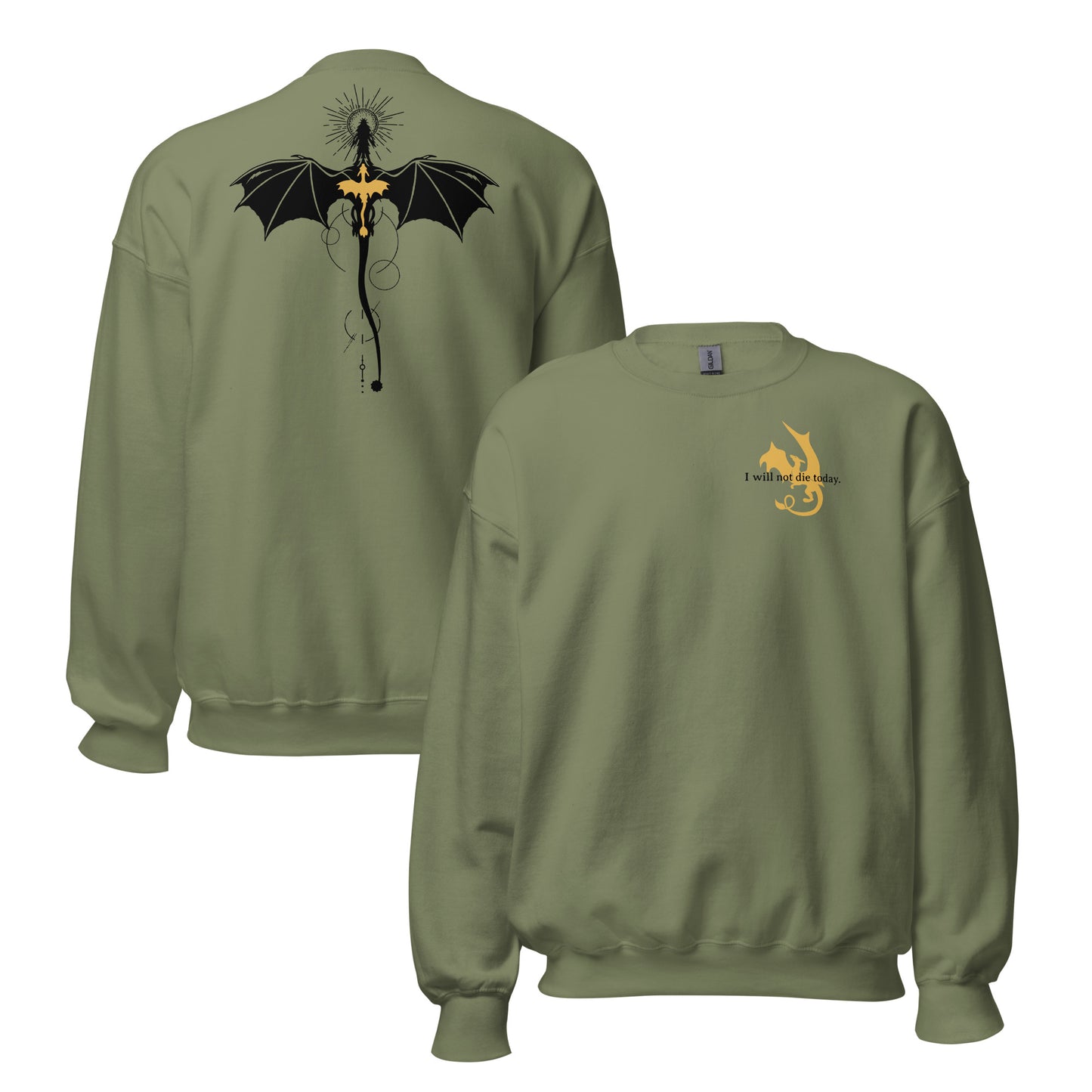 Violet Sorrengail Dragon Relic Sweatshirt - The Bean Workshop - fourth wing, rebecca yarros, sweatshirt, violet sorrengail