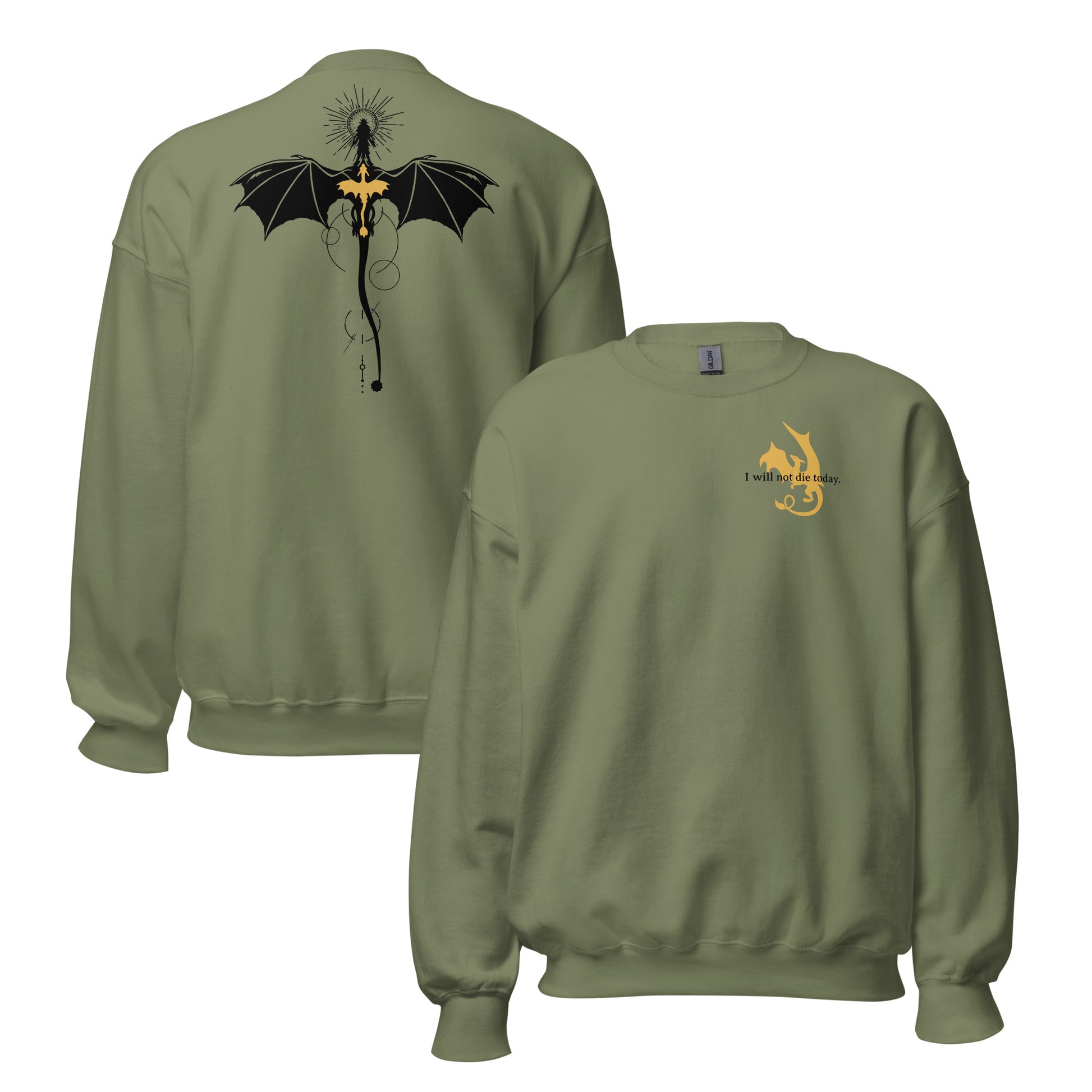 Violet Sorrengail Dragon Relic Sweatshirt - The Bean Workshop - fourth wing, rebecca yarros, sweatshirt, violet sorrengail